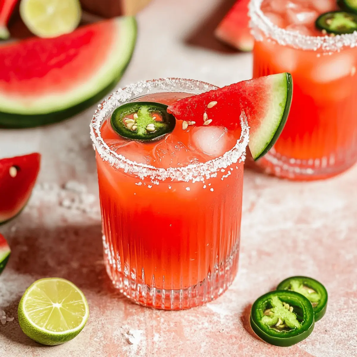 Refreshing Jalapeño Watermelon Margaritas for Summer Fun