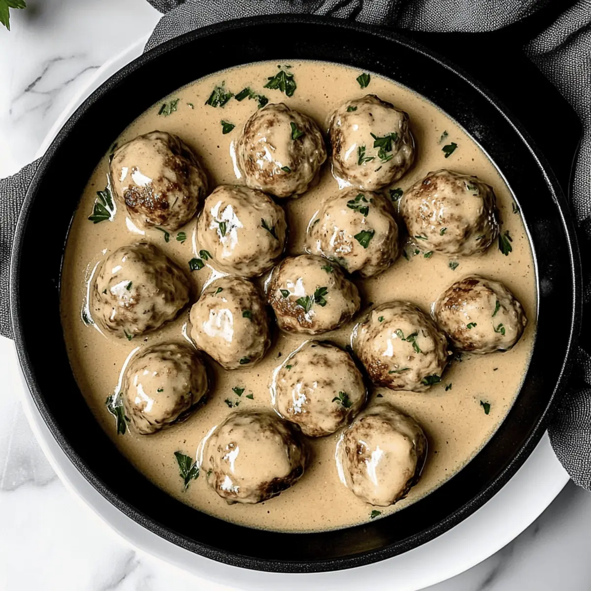 Savory Swedish Meatballs with Creamy Gravy in 30 Minutes
