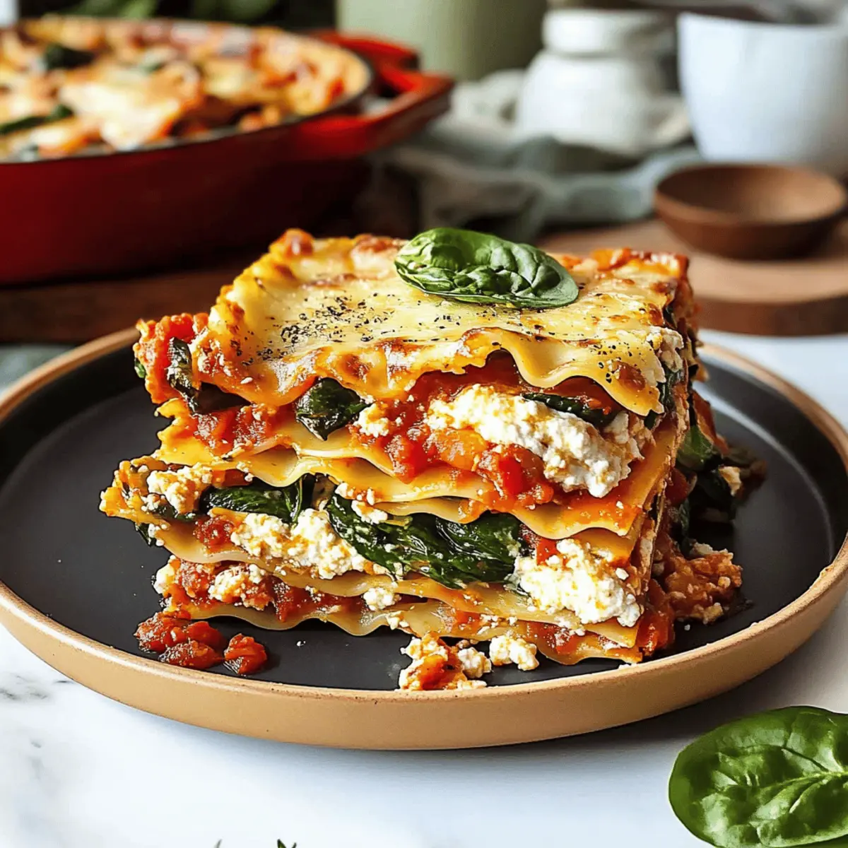 Savory Vegetarian Lasagna with Roasted Veggies Delight