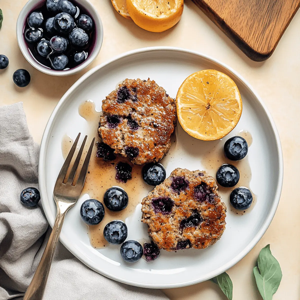 Savory Maple Blueberry Turkey Sausage Breakfast Patties Bliss