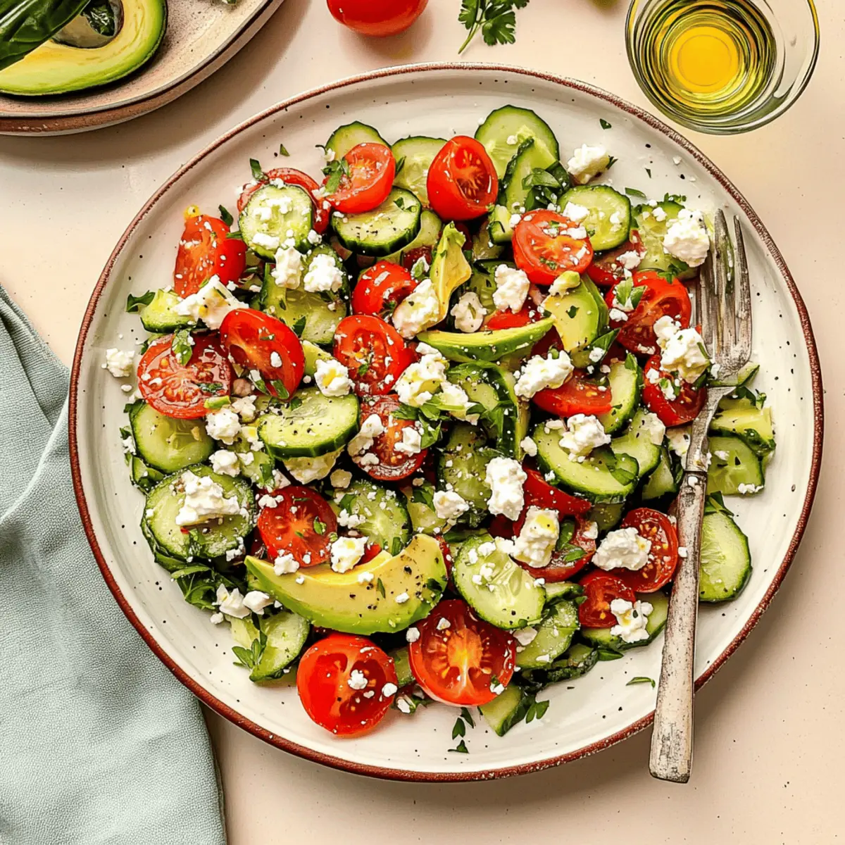 Fresh Tomato Cucumber Avocado Salad: Your Go-To Summer Dish