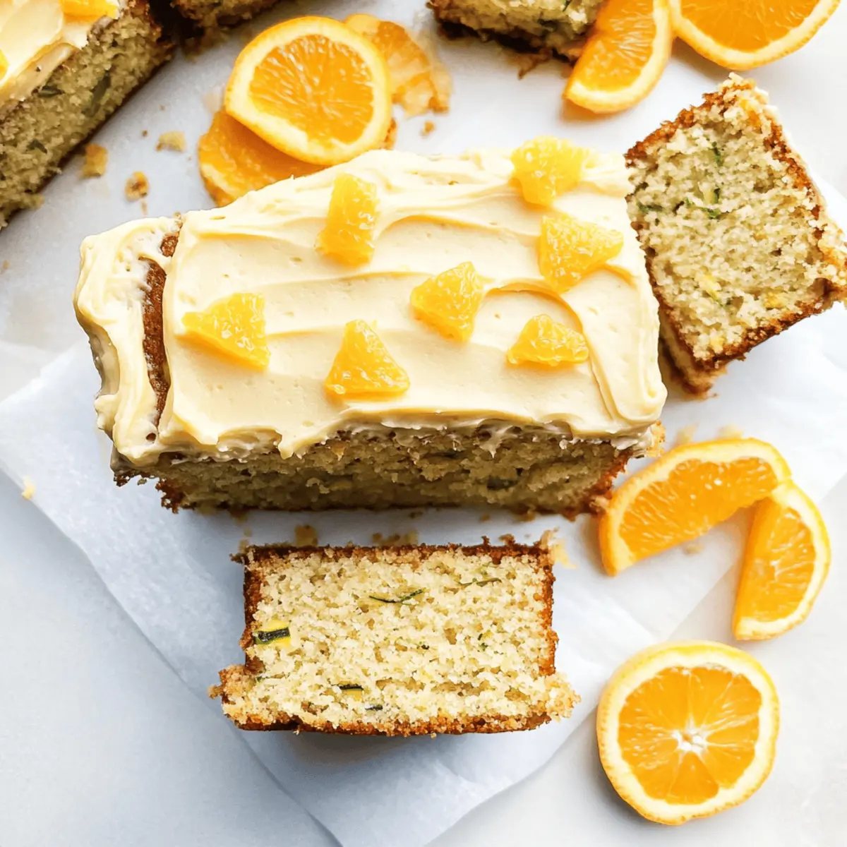 Delicious Orange Zucchini Cake with Zesty Orange Frosting