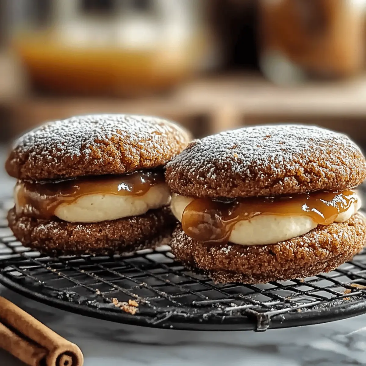 Apple Cider Whoopie Pie Cookies with Caramel Bliss