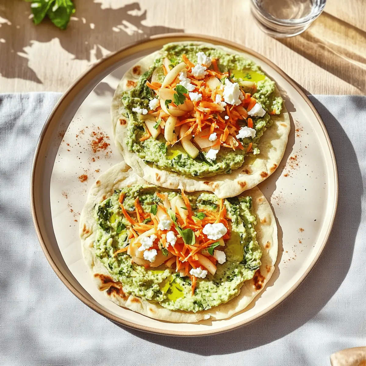 Delicious Houmous & Green Flatbreads for Quick Healthy Meals