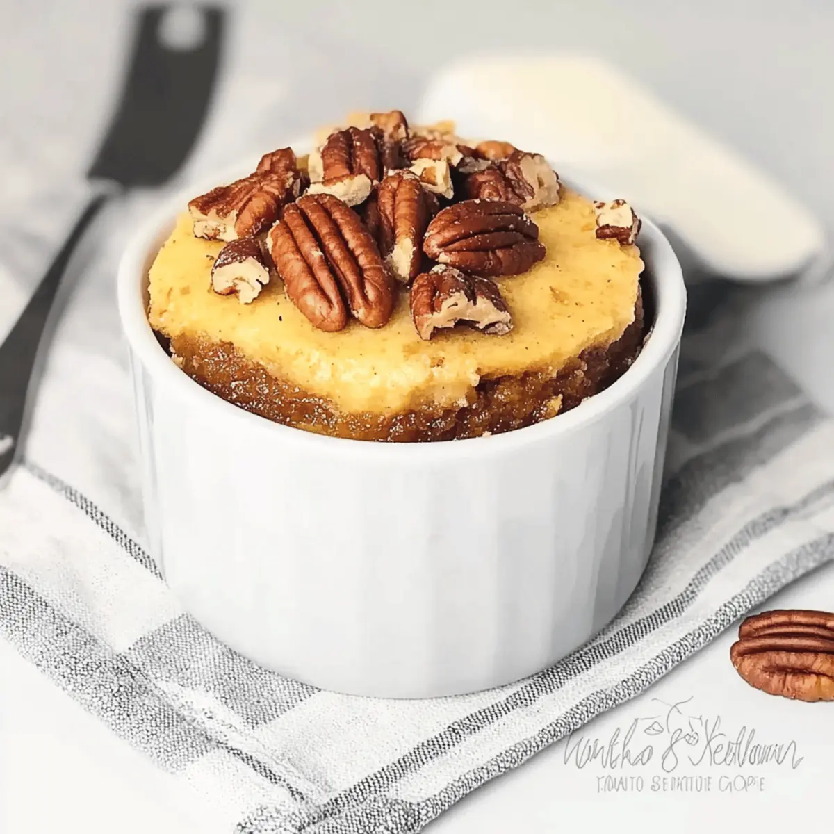 Decadent Keto Pecan Pie Mug Cake in Just 90 Seconds