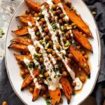 Maple sweet potato salad with whipped tahini