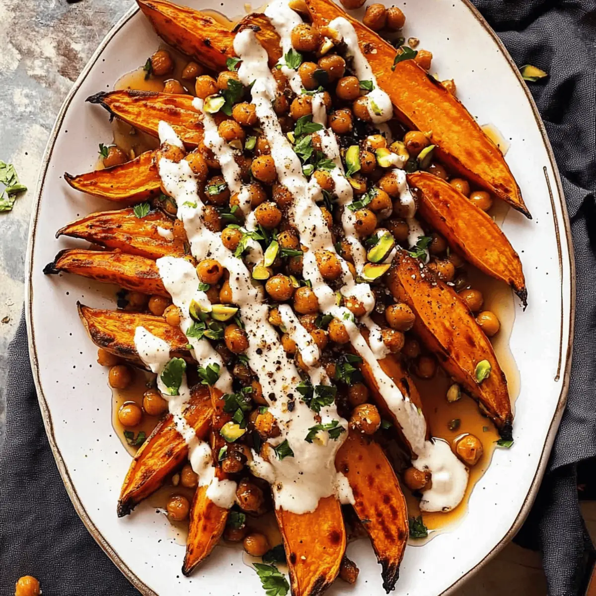 Maple Sweet Potato Salad with Whipped Tahini Bliss
