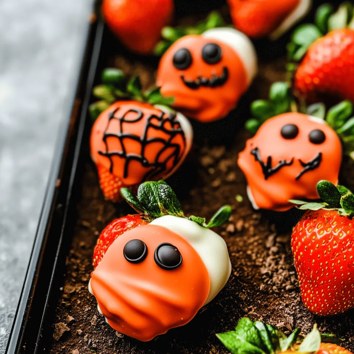 Delightful Halloween Chocolate-Covered Strawberries to Impress