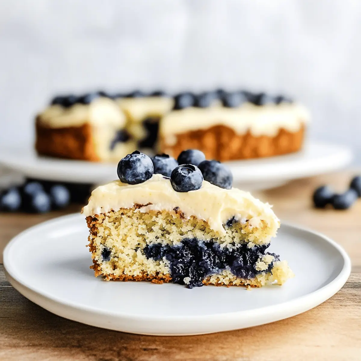 Lemon Blueberry Zucchini Cake with Lemon Frosting Delight