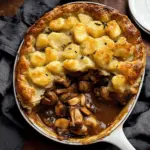 Chicken Mushroom Pie with Duchess Potato