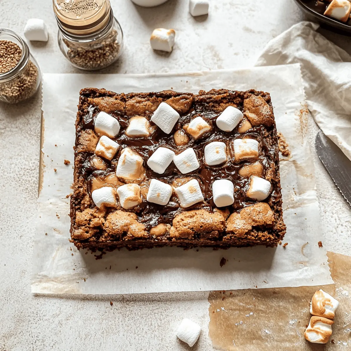 Indulge in Ooey-Gooey Tahini S'mores Bars for Sweet Memories