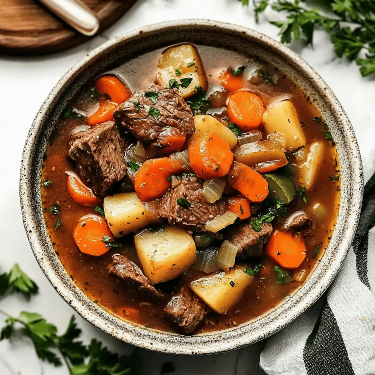 Hearty Slow Cooker Beef Stew with Root Vegetables Bliss