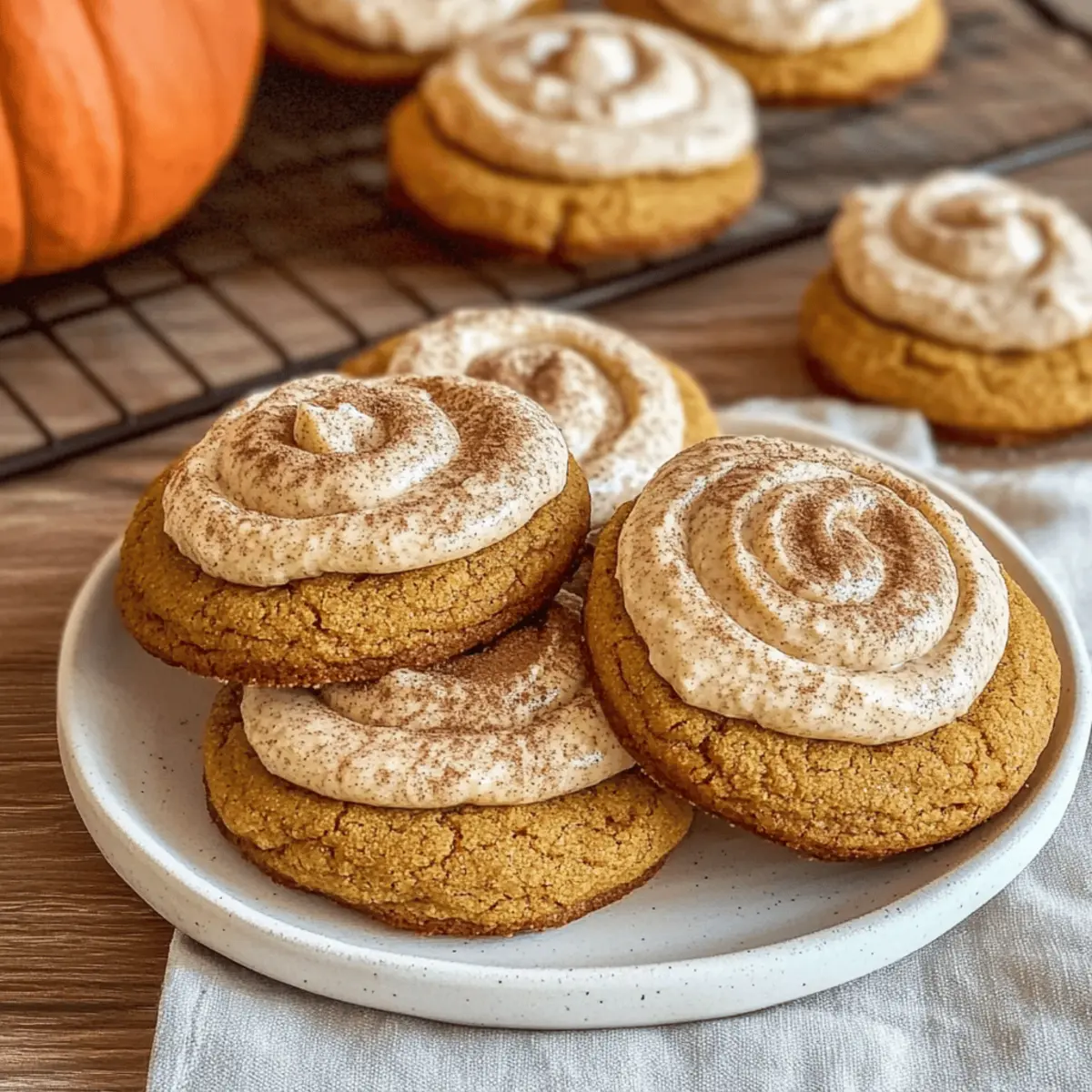 Soft Pumpkin Cookies with Cinnamon Frosting You’ll Crave