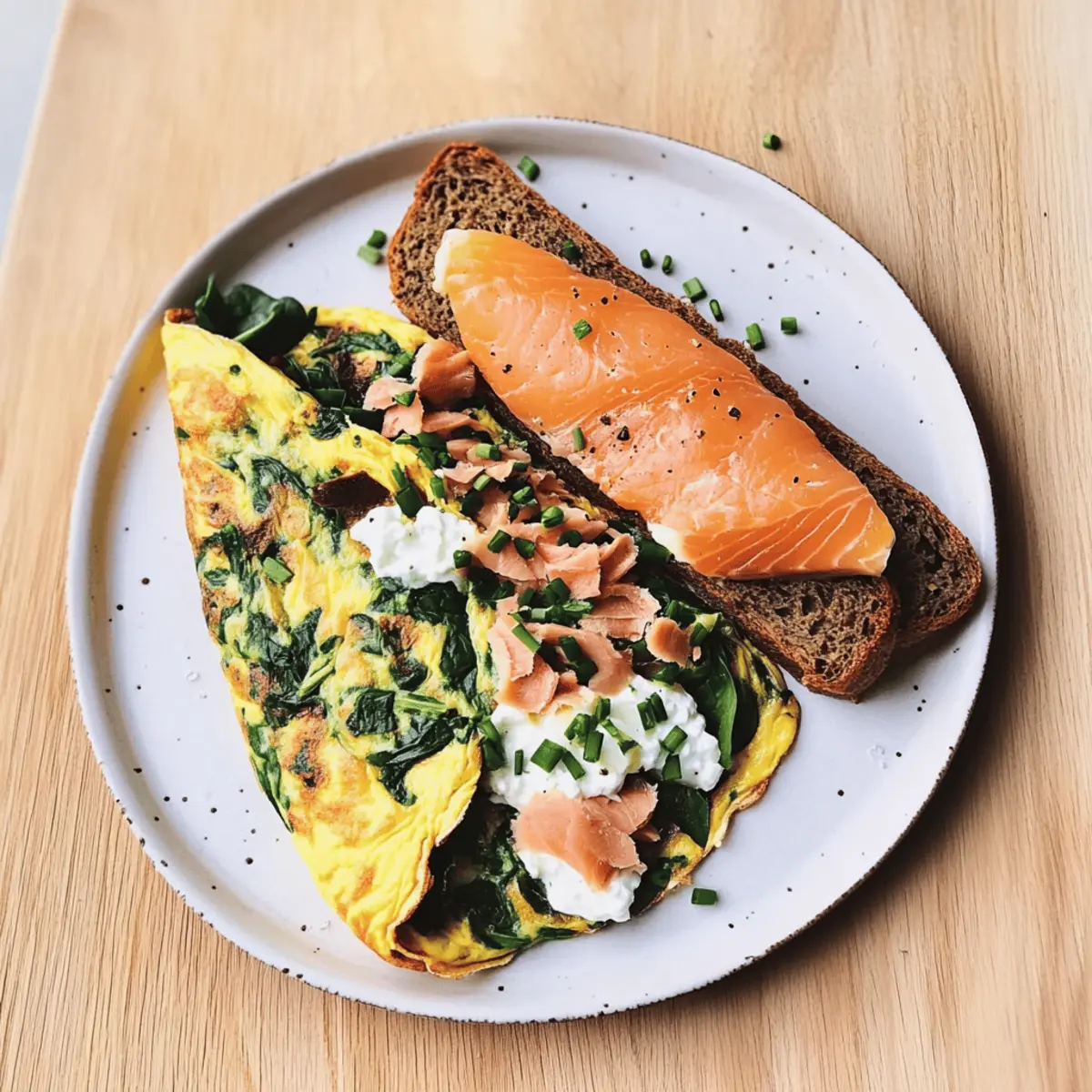Delicious Smoked Salmon & Rye Omelette for a Healthy Start