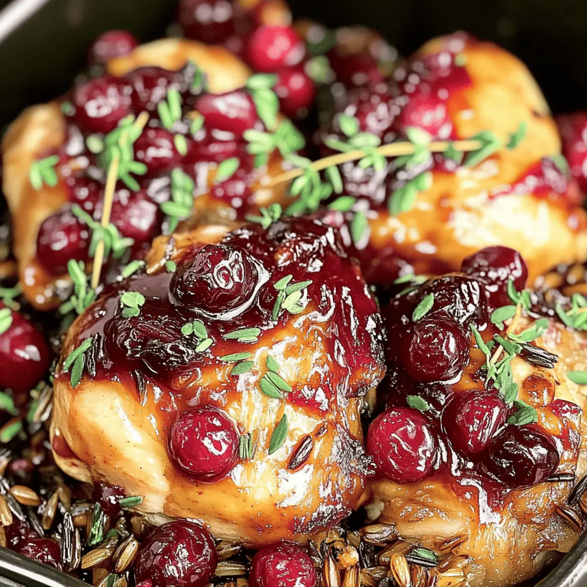 Cranberry Glazed Chicken Thighs: A Sweet & Savory Delight