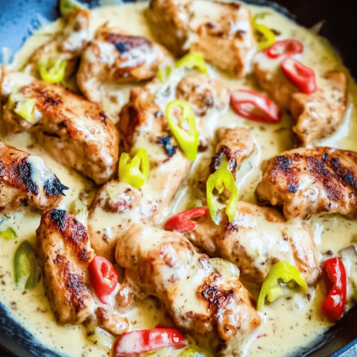 Creamy Pepperoncini Chicken Skillet for Cozy Weeknight Dinners