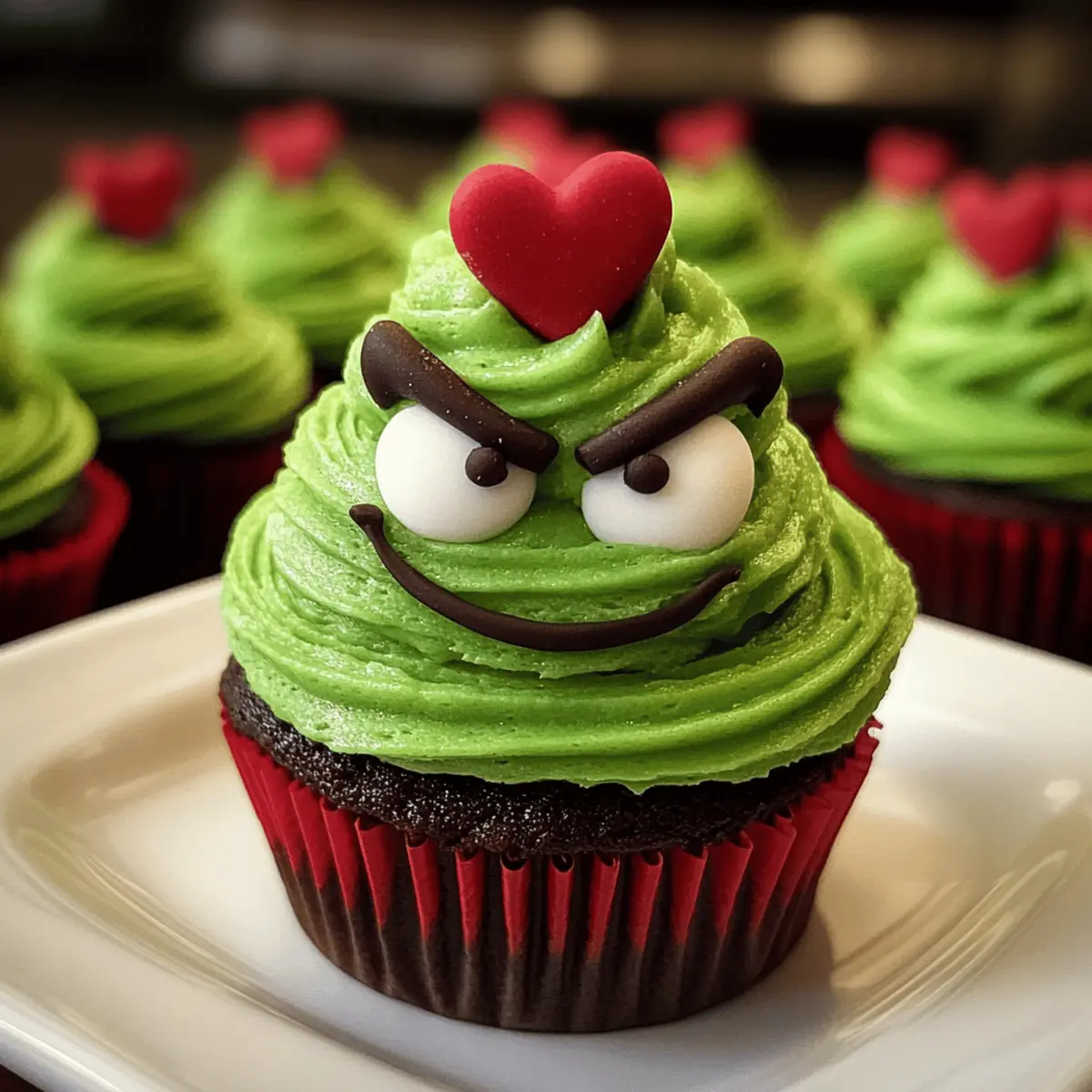 Deliciously Festive Grinch Cupcakes to Brighten Your Holidays