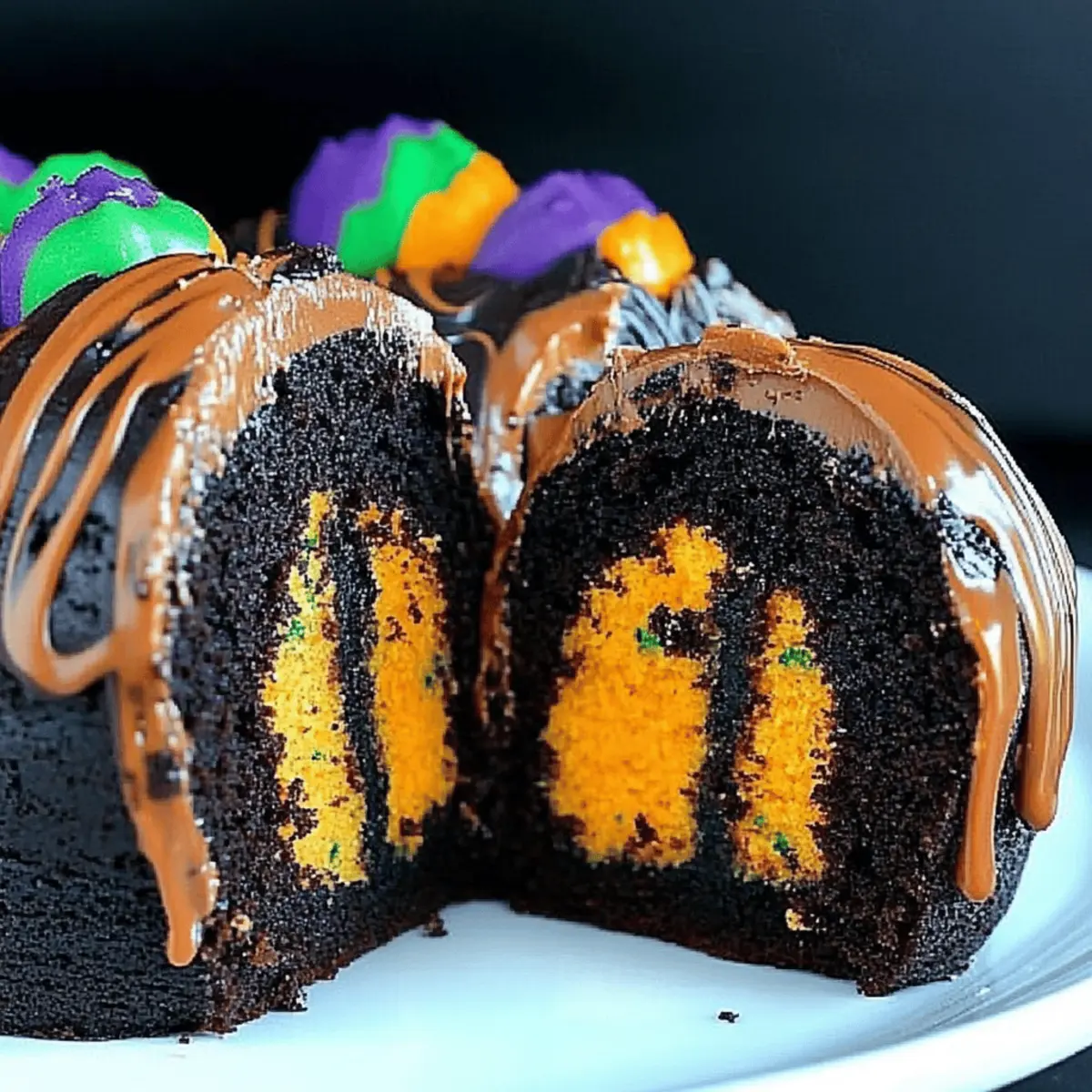 Indulge in Spooky Delight: Halloween Chocolate Tunnel Cake