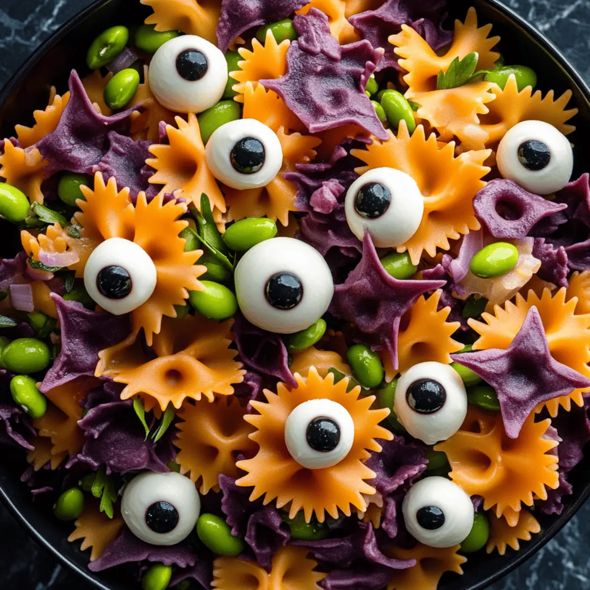 Spooky Halloween Pasta Salad That Wows Every Party Guest