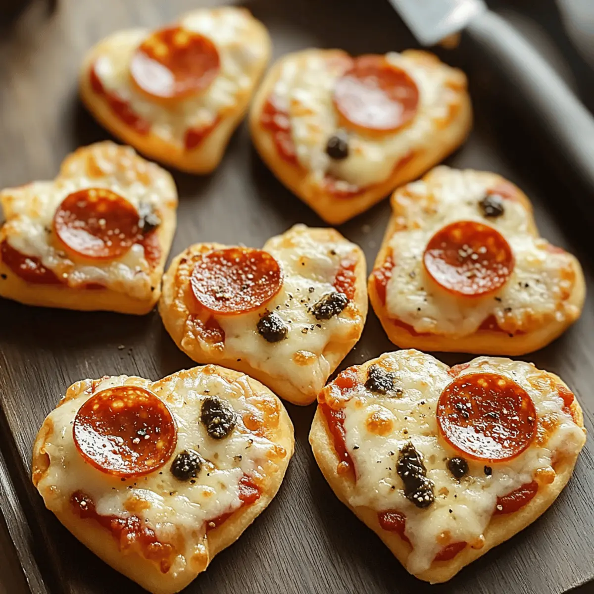 Delicious Heart-Shaped Pizza Bites: Fun for Any Celebration