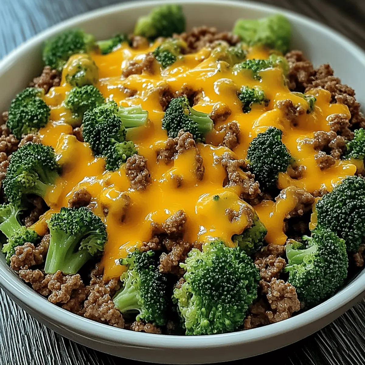 Keto Hamburger Broccoli Skillet – Quick & Creamy Comfort Meal