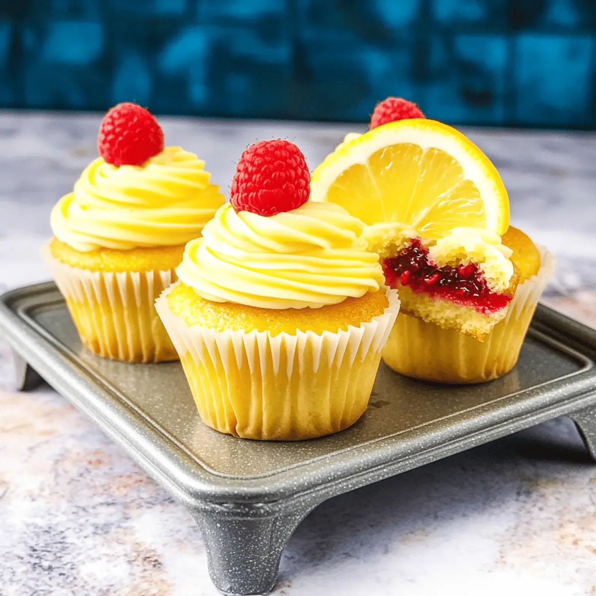 Lemon Raspberry Cupcakes that Brighten Your Day