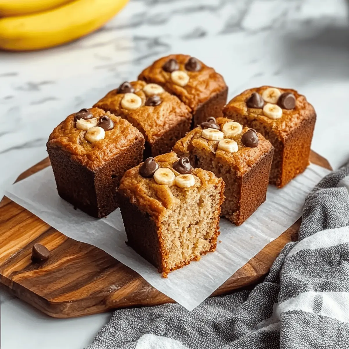 Delicious Mini Banana Bread Loaf Cakes for Cozy Moments