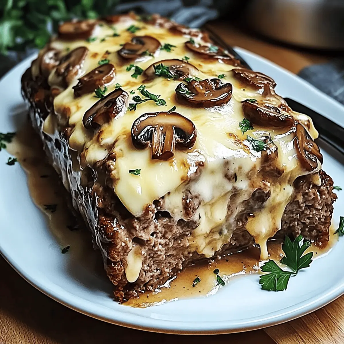 Savory Mushroom Swiss Cheese Meatloaf for Ultimate Comfort