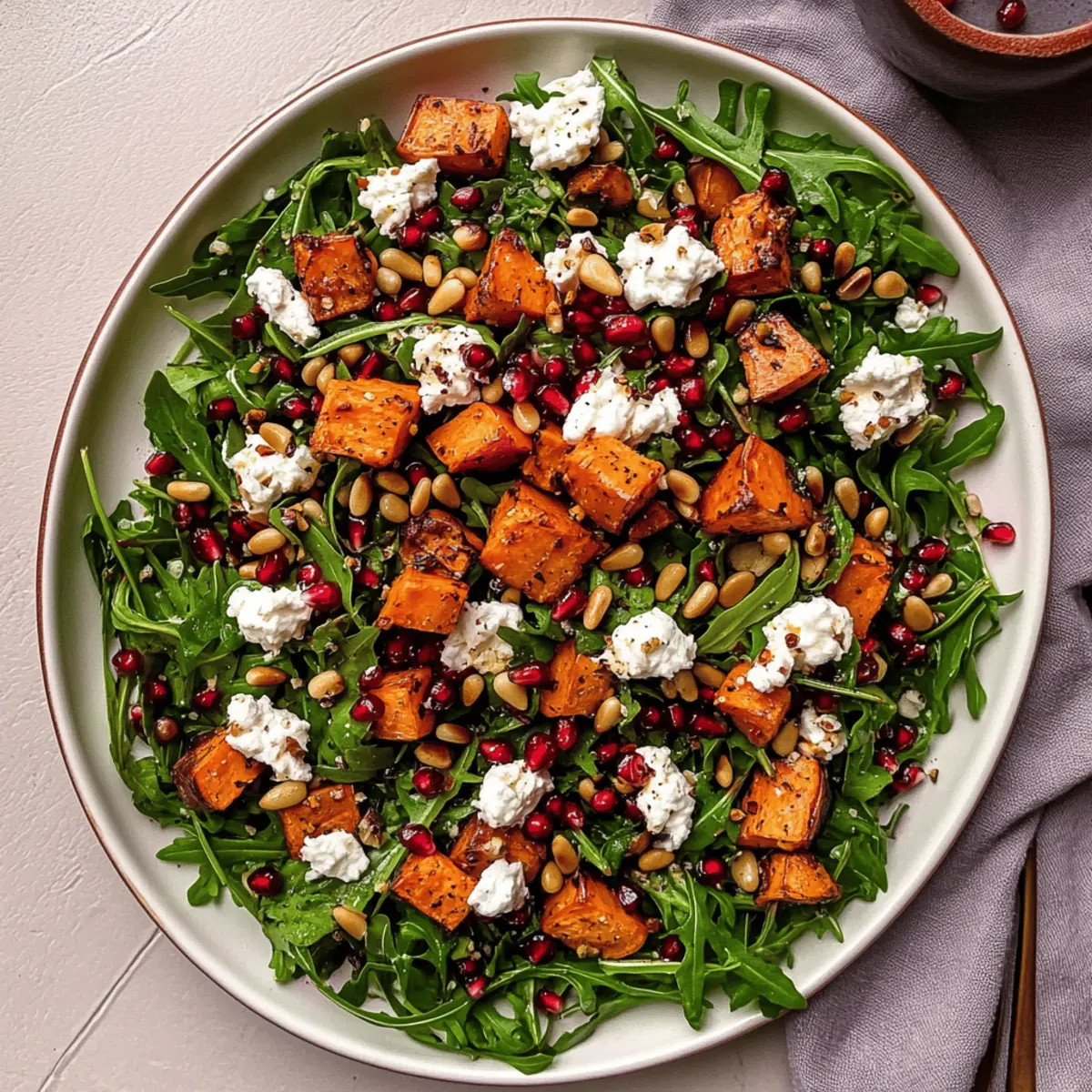 Roasted Sweet Potato Goat Cheese Salad for a Flavor Boost