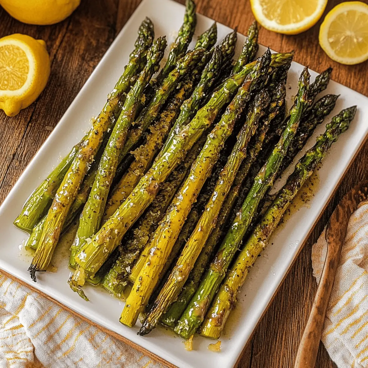 Smoked Asparagus with Zesty Garlic Butter Bliss