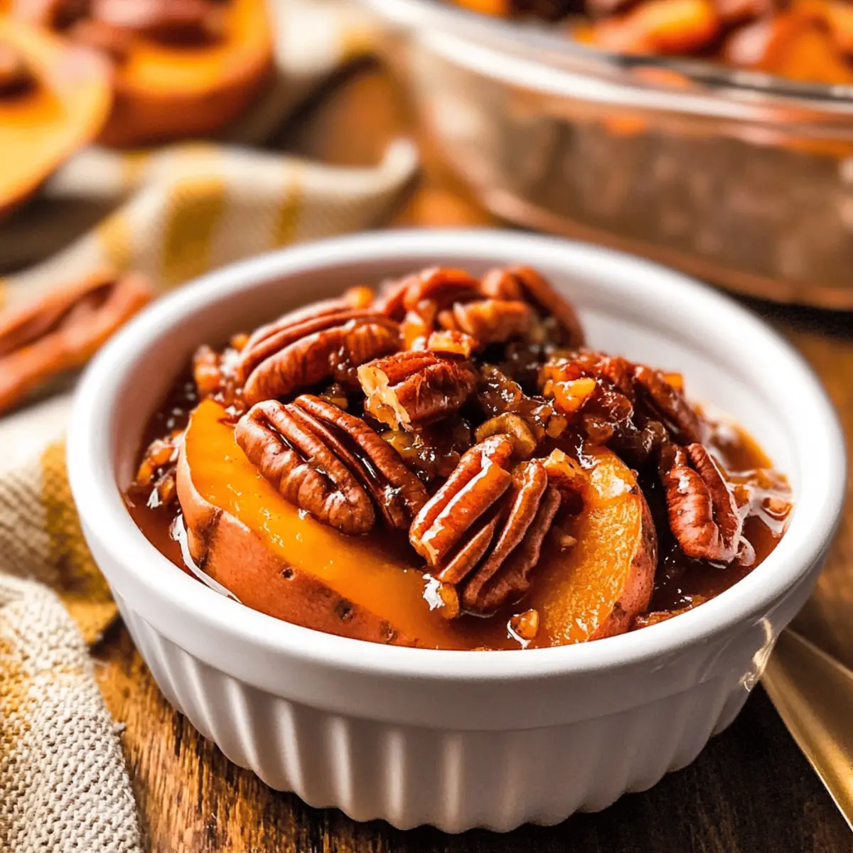 Sweet Potatoes with Maple Pecans for a Cozy Holiday Treat
