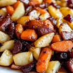 Maple Dijon Roasted Apples & Carrots