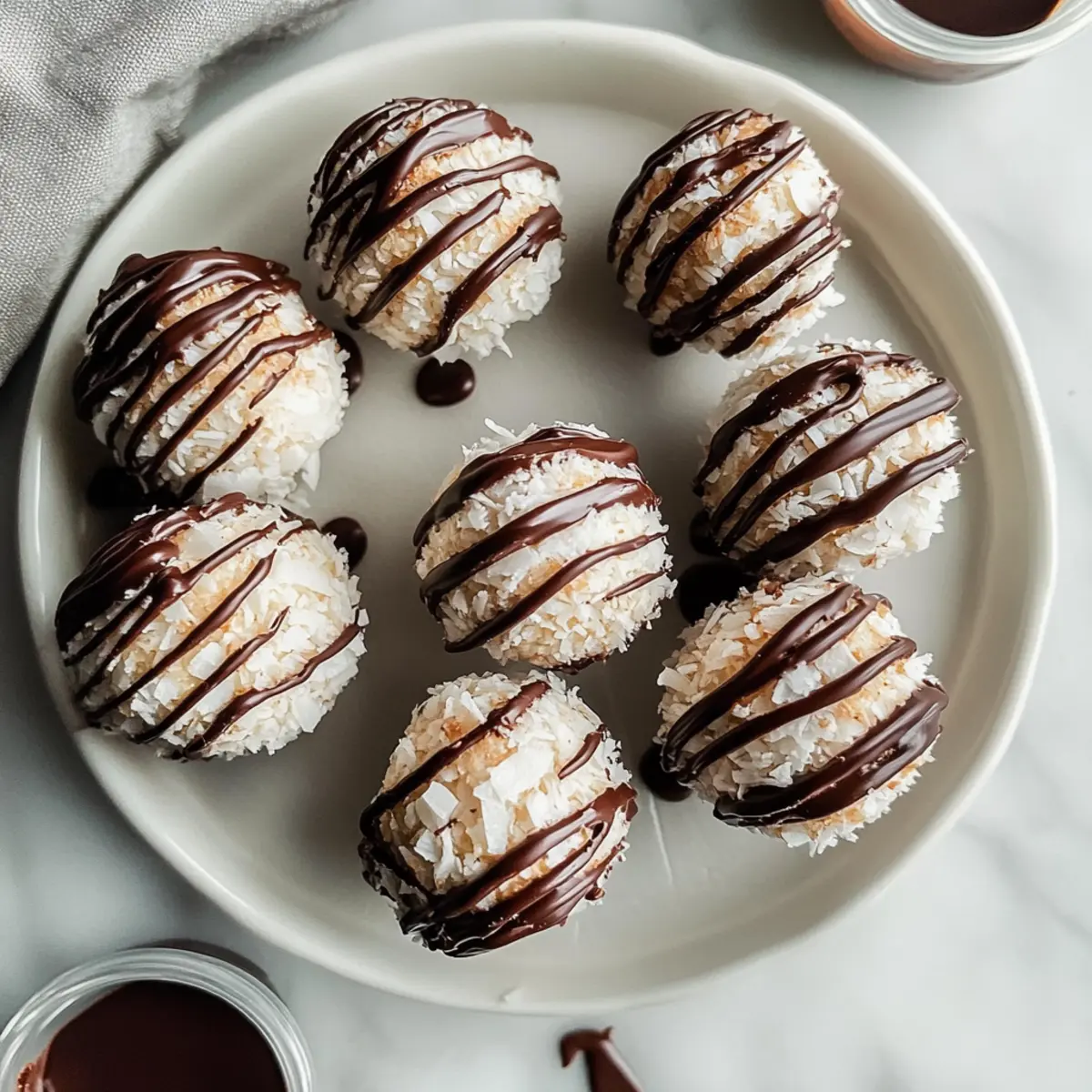 Irresistible Coconut Cookie Balls with Chocolate Centers Delight