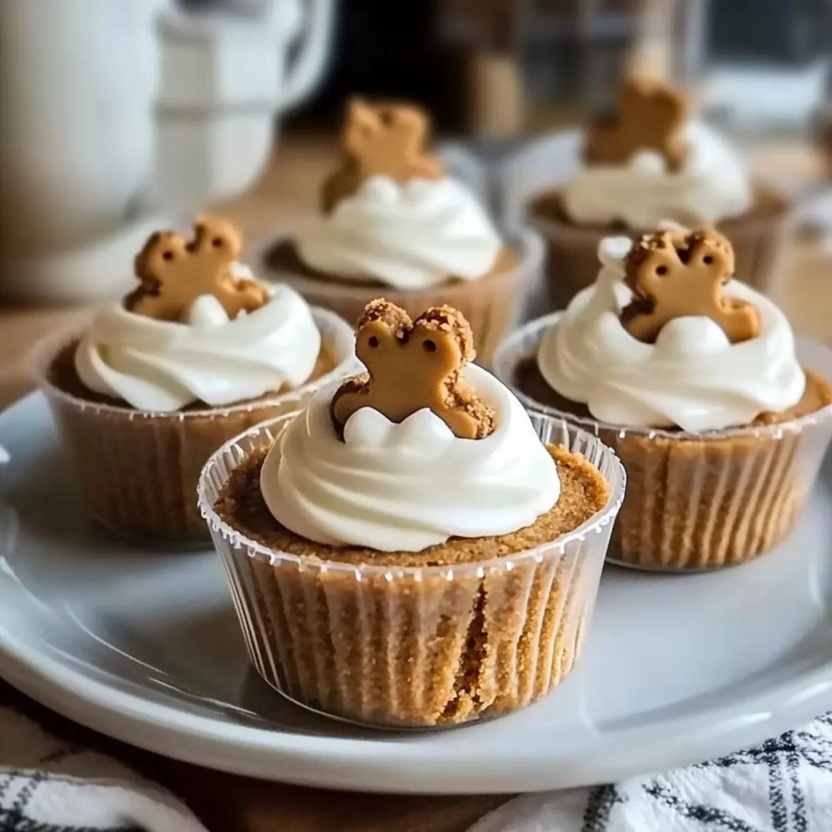 Delicious No-Bake Gingerbread Cheesecake Cups for the Holidays