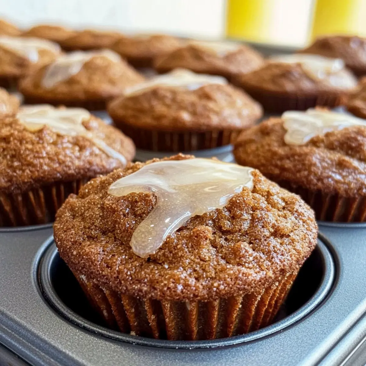 Irresistibly Soft Glazed Gingerbread Muffins for Cozy Mornings