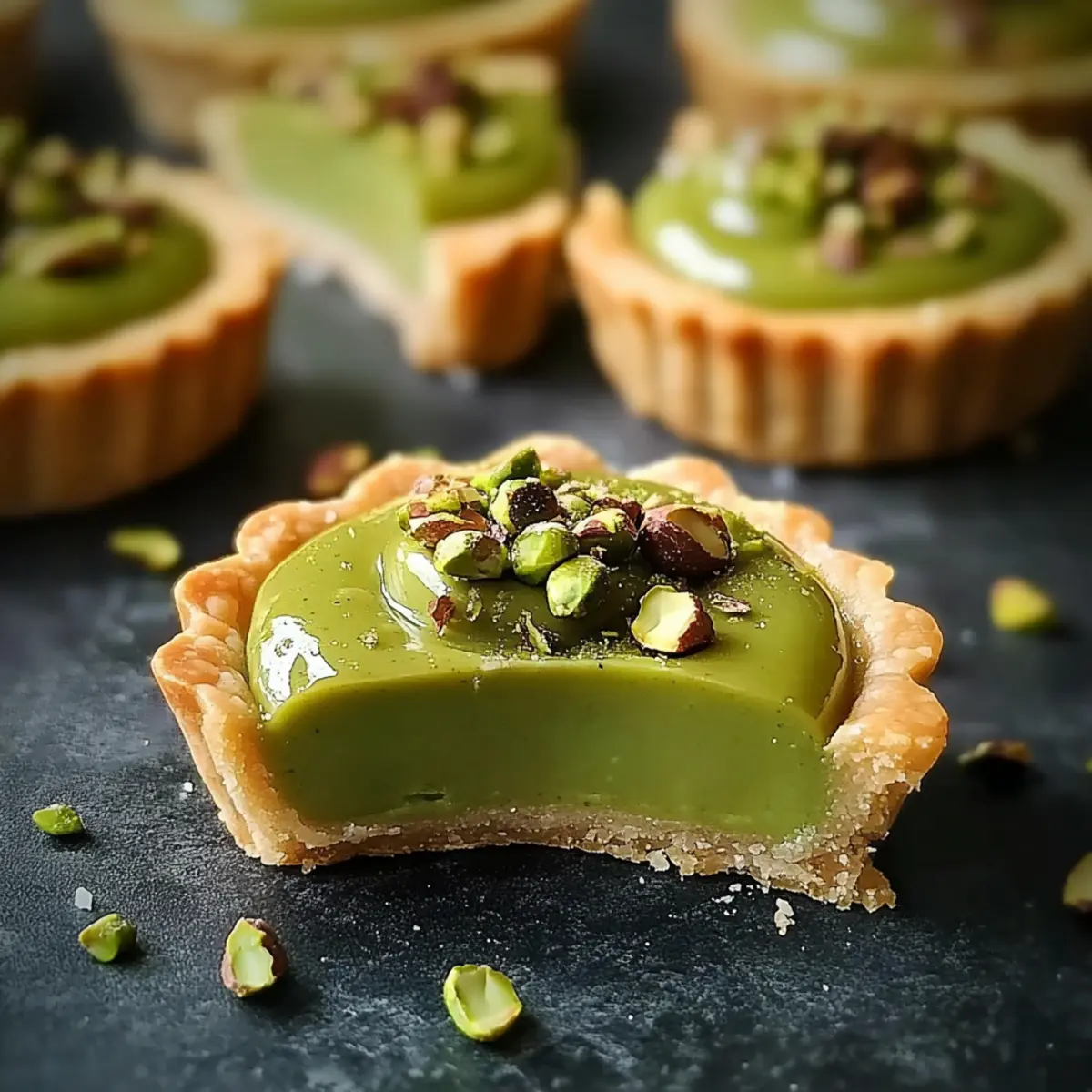 Mini Pistachio Tartlets: Irresistibly Cute Nutty Delights
