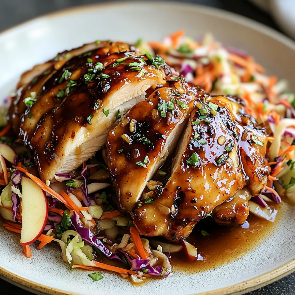 Apple Cider Chicken with Crisp Autumn Slaw for Cozy Nights