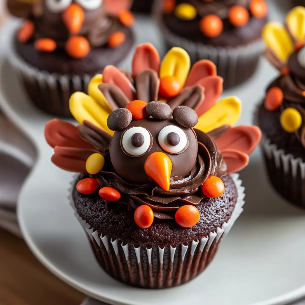 Delightful Easy Turkey Cupcakes to Wow Your Thanksgiving Guests