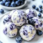 Blueberry Cheesecake Protein Bites