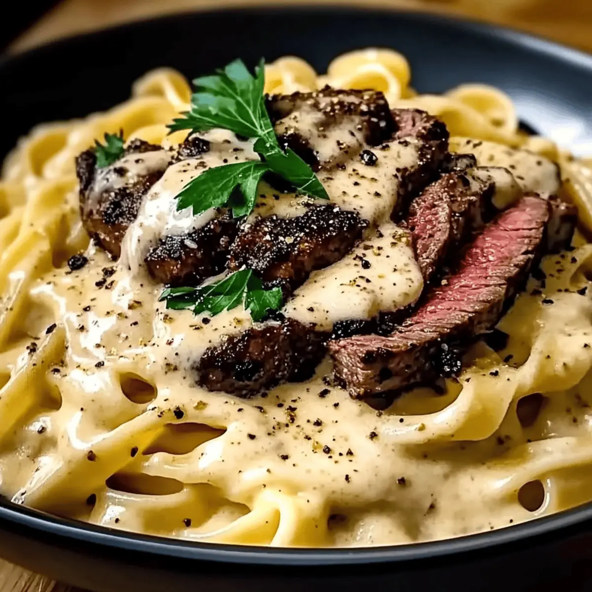 Creamy Cajun Steak Alfredo: Indulge in Comfort with a Kick