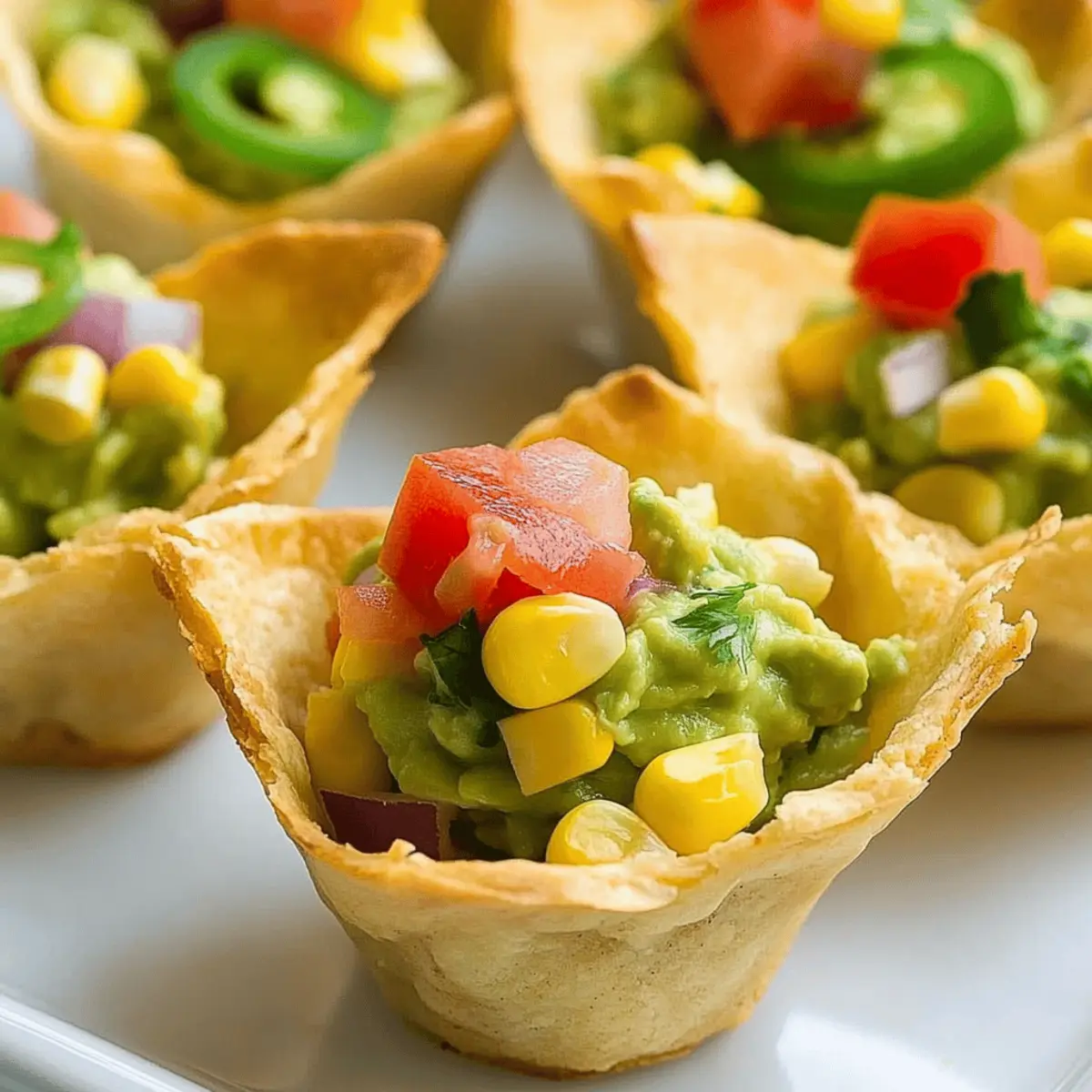 Savory Guacamole Cups with Corn for Your Next Bash