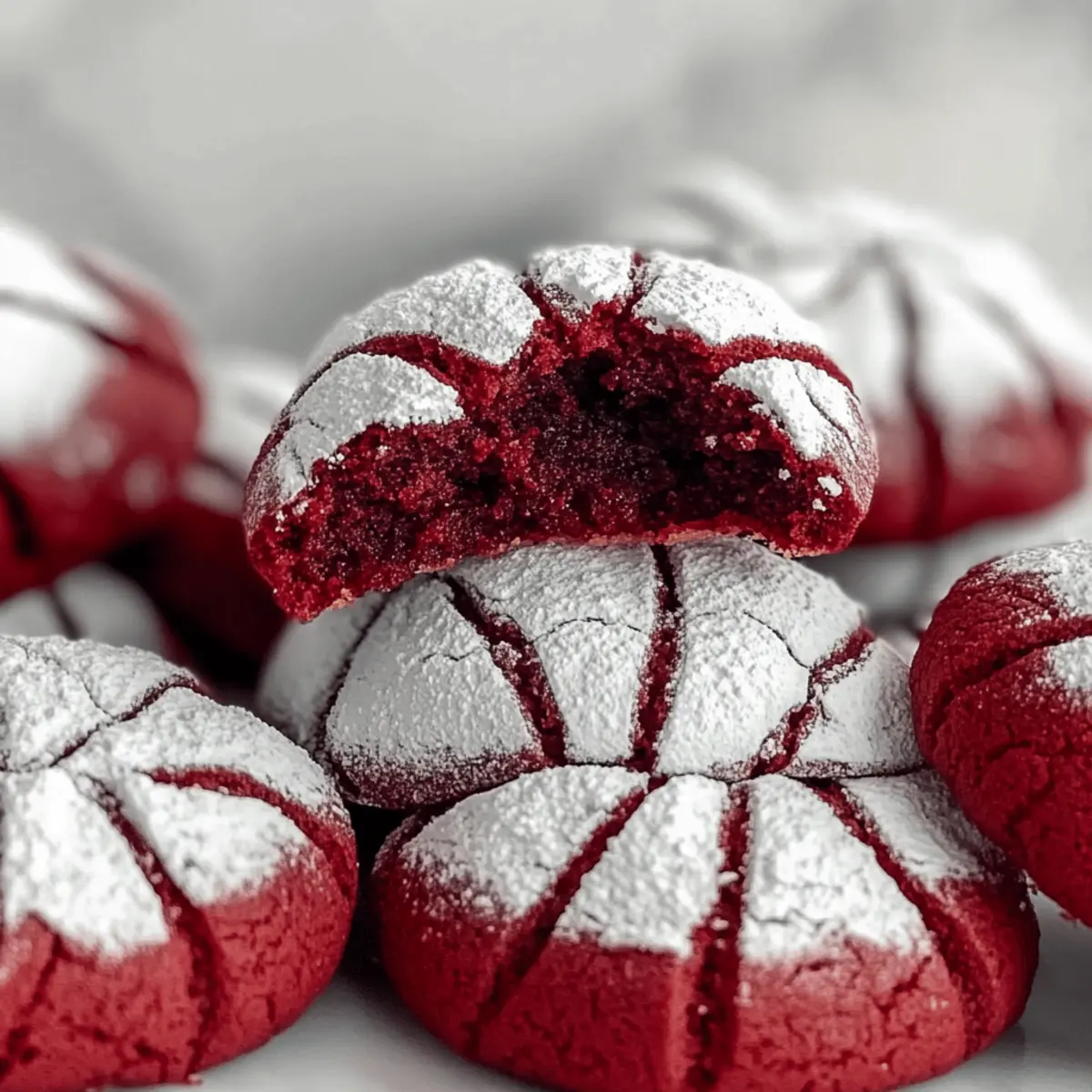 Red Velvet Crinkle Cookies That Melt in Your Mouth