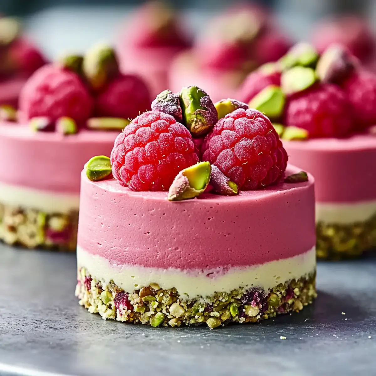 Decadent Raspberry Pistachio Mousse Cakes for Special Occasions