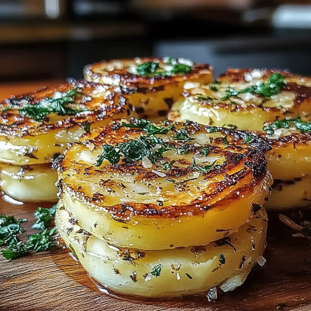 Roasted Garlic Parmesan Potato Stacks for Your Next Gathering