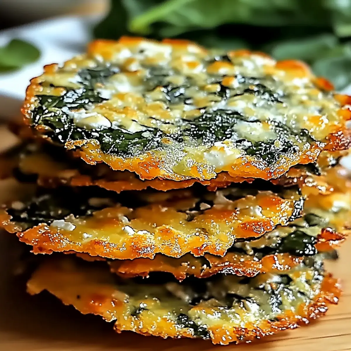 Crispy Spinach and Feta Crisps for Guilt-Free Snacking