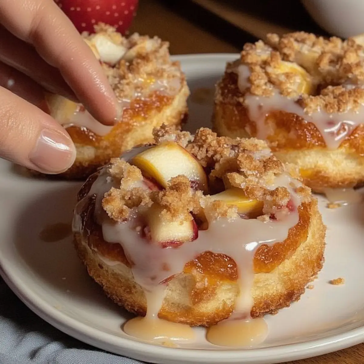 Apple Cheesecake Buns with Crumble Topping You’ll Love