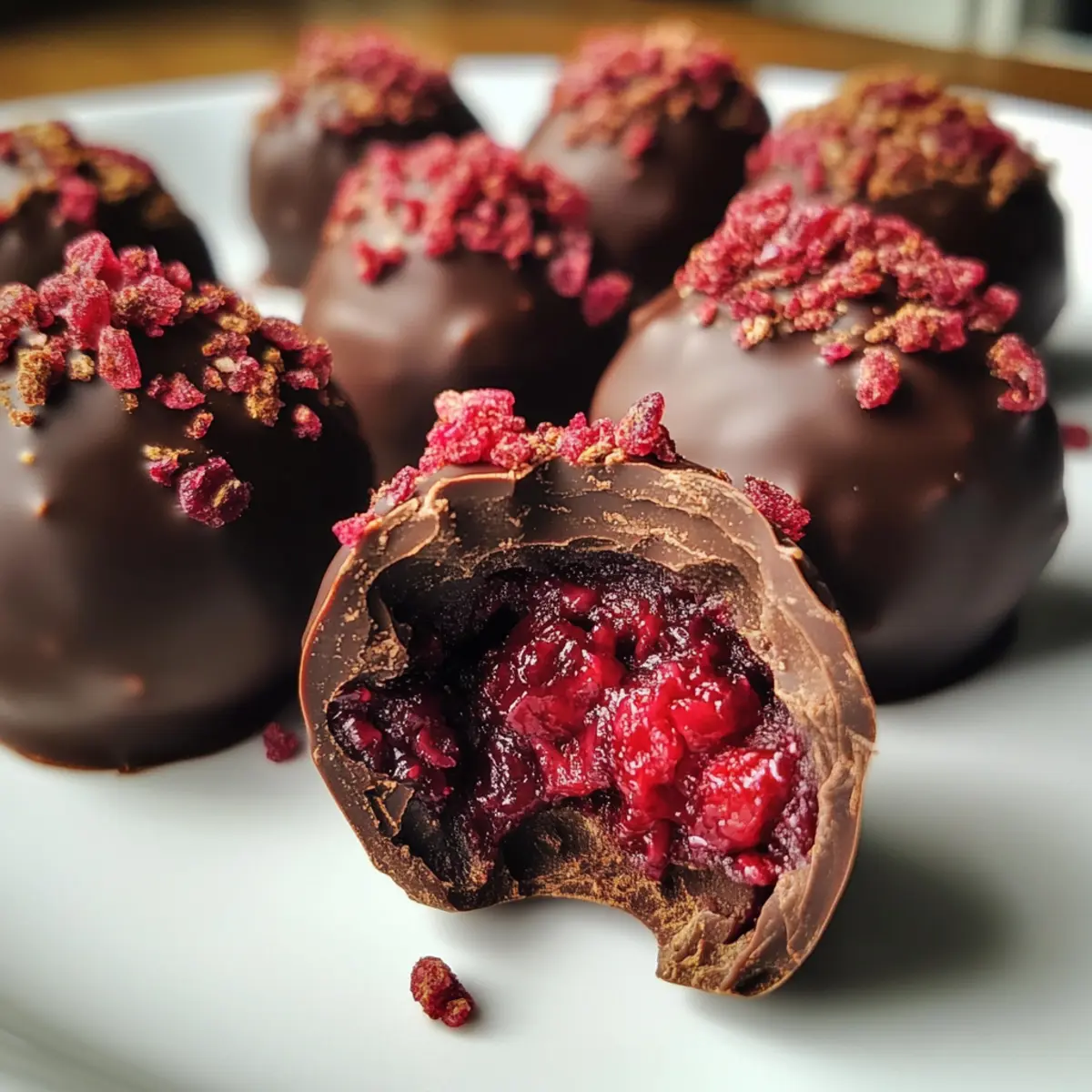 Decadent Raspberry Chocolate Truffles for Sweet Indulgence