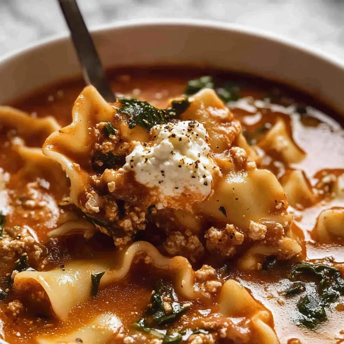 One Pot Lasagna Soup for a Cozy Family Dinner Night
