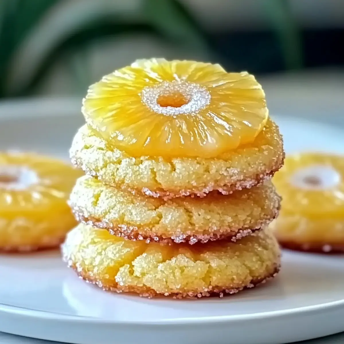 Pineapple Upside Sugar Cookies That Bring Tropical Joy