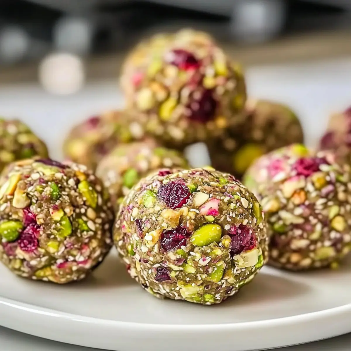 Cranberry Pistachio Protein Bites for Quick Energy Fix